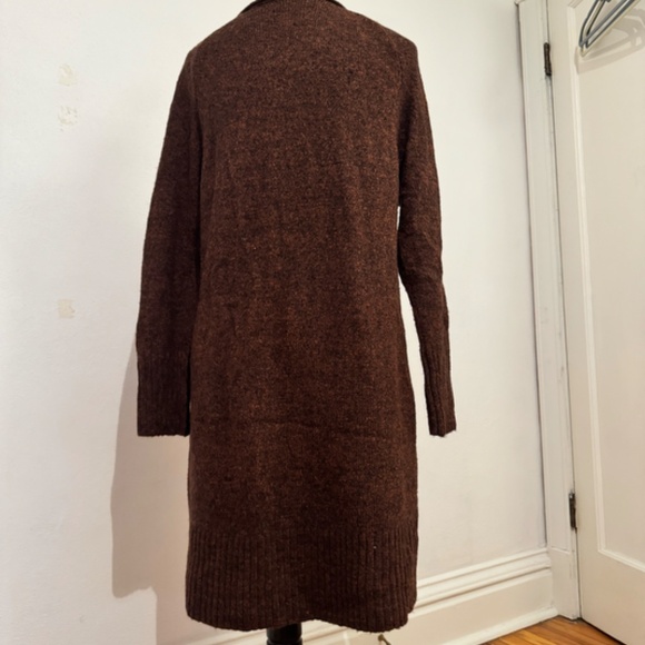 Prologue Brown Knit Cardigan Maxi Sweater - Picture 2 of 5